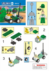 Handleiding Sluban set M38-B0112 Town Race buggy - Lion