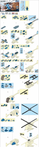 Manual Sluban set M38-B0666 Army 10in1 fighter craft