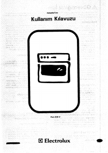 Kullanım kılavuzu Electrolux EOB41X Fırın