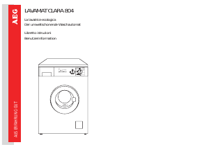 Bedienungsanleitung AEG CLARA804 Waschmaschine