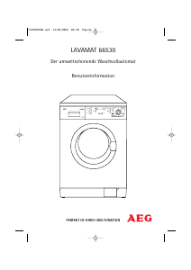 Bedienungsanleitung AEG L66530 Waschmaschine