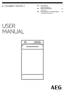 Руководство AEG L74272TL1 Стиральная машина