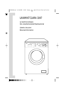 Manuale AEG CLARA1047 Lavatrice