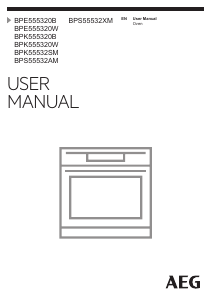 Manual AEG BPS55532AM Oven