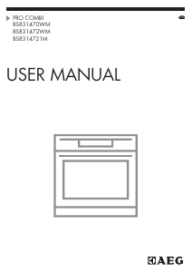 Manual AEG BS8314721M Oven