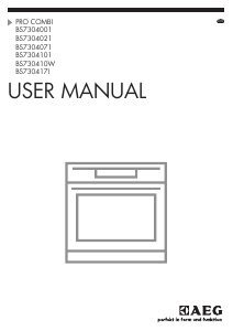 Manual AEG BS7304101M Oven
