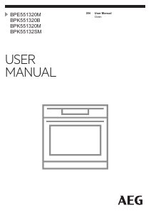 Manual AEG BPK551320B Oven