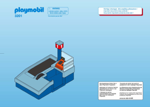 Manual de uso Playmobil set 3201 City Life Cajera de supermercado