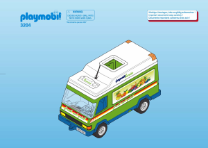 Manual Playmobil set 3204 City Life Grocery delivery van