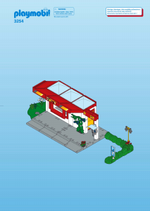 사용 설명서 Playmobil set 3254 City Life 카페