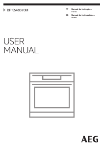 Manual AEG BPK548370M Forno