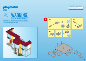 Manual Playmobil set 4324 City Life Furnished school building