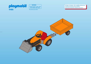 Bruksanvisning Playmobil set 4486 City Life Trädgårdsmästare med traktor