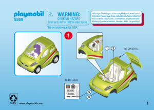 Manual Playmobil set 5569 City Life City car