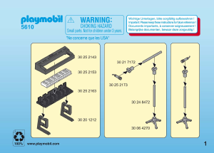 Manual de uso Playmobil set 5610 City Life Maletín musicos