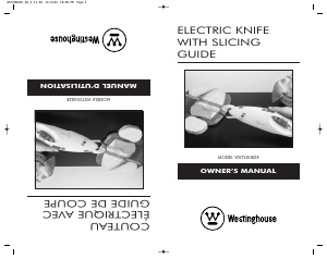 Manual Westinghouse WST2008ZE Electric Knife