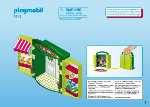 Manuale Playmobil set 5639 City Life Negozio di fiori