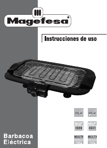 Manual de uso Magefesa MGF-4641 Vulcan Parrilla de mesa