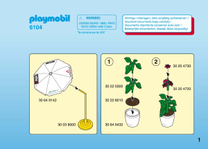 Manual de uso Playmobil set 6104 City Life Jardín