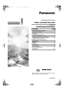 Handleiding Panasonic NV-MV22GCS Videorecorder
