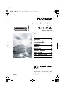 Bruksanvisning Panasonic NV-SJ50AM Video inspelare