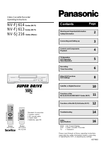 Handleiding Panasonic NV-SJ216EGMK Videorecorder