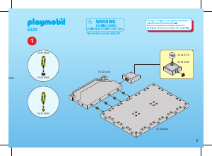 Handleiding Playmobil set 6220 City Life Winkelgebouw