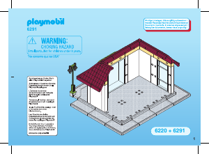 Manual de uso Playmobil set 6291 City Life Pizzería