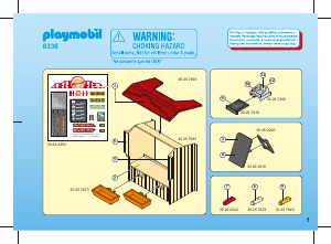 Manual de uso Playmobil set 6336 City Life Snack bar