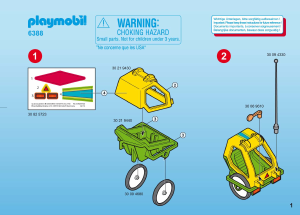 Használati útmutató Playmobil set 6388 City Life Bicikli gyermek pótkocsival