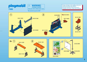 Handleiding Playmobil set 7486 City Life Inrichting klaslokaal