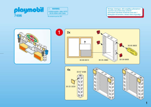 Bruksanvisning Playmobil set 7496 City Life Blomsteraffär