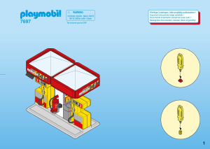 Manual Playmobil set 7697 City Life Gas station