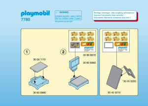 Manual de uso Playmobil set 7780 City Life Verdulero