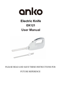 Manual Anko EK121 Electric Knife
