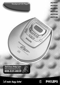 Mode d’emploi Philips AZ9102 Lecteur CD portable