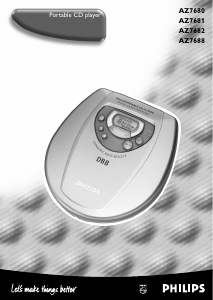 Manual Philips AZ7681 Discman