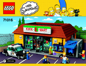 Manual Lego set 71016 Simpsons Difíceis de encontrar