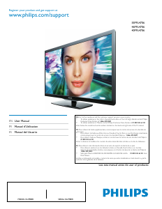 Mode d’emploi Philips 40PFL4706 Téléviseur LED