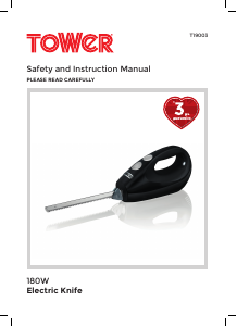 Manual Tower T19003 Electric Knife