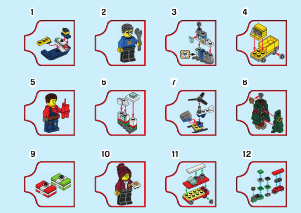 Manual Lego set 60268 City Calendário do Advento