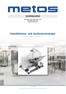 Bruksanvisning Metos G300 Skärmaskin