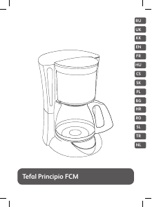 Kullanım kılavuzu Tefal CM272132 Principio Kahve makinesi