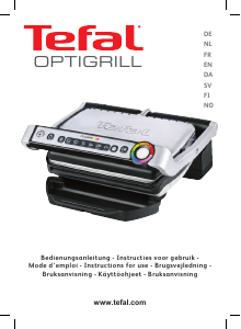 Käyttöohje Tefal GC705D16 OptiGrill Kontaktigrilli