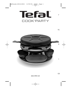 Manuale Tefal RE591012 CookParty Raclette grill