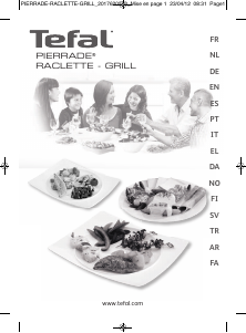 Manual de uso Tefal PR450012 Pierrade Raclette grill