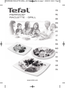 Manual Tefal PR600012 Pierrade Raclette Grill