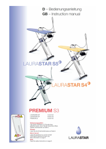 Bedienungsanleitung Laurastar Premium S3 Bügelsystem