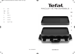 Manual Tefal RE801012 Grelhador raclette
