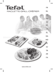 Manual Tefal RE125812 Grelhador raclette